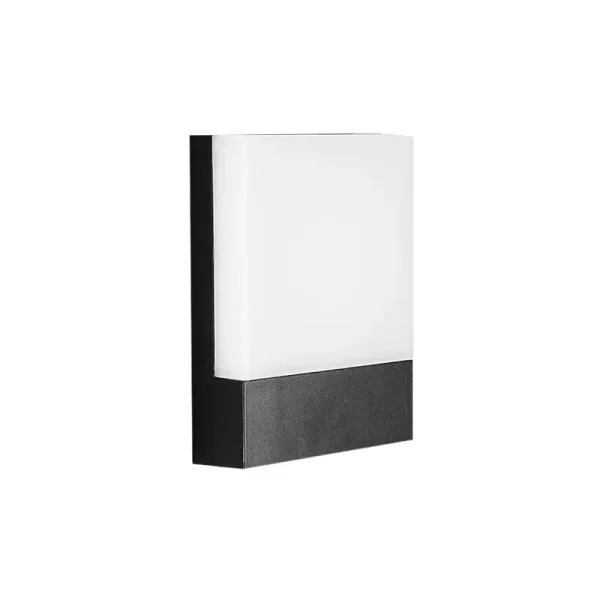 Large luminous area, high light transmission mask wall light